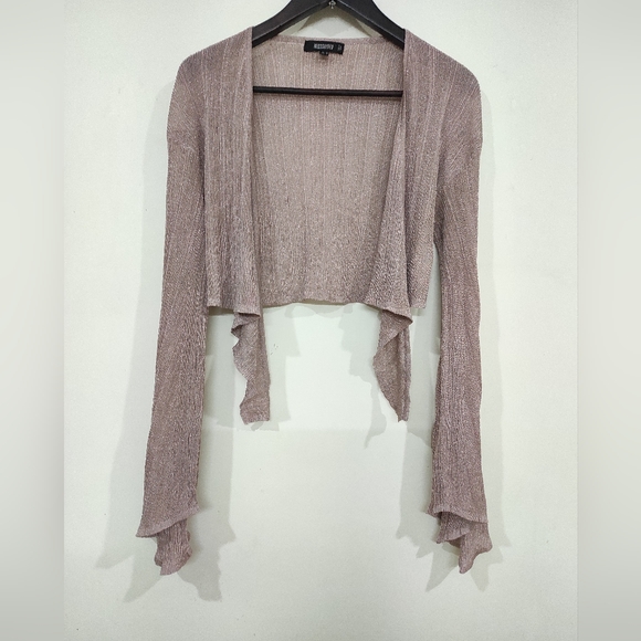 Rose golden Shrug cum Wrap top - Picture 3 of 15